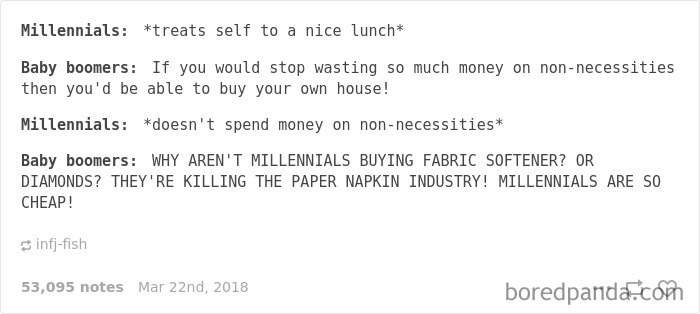 Millennials Vs Baby Boomers