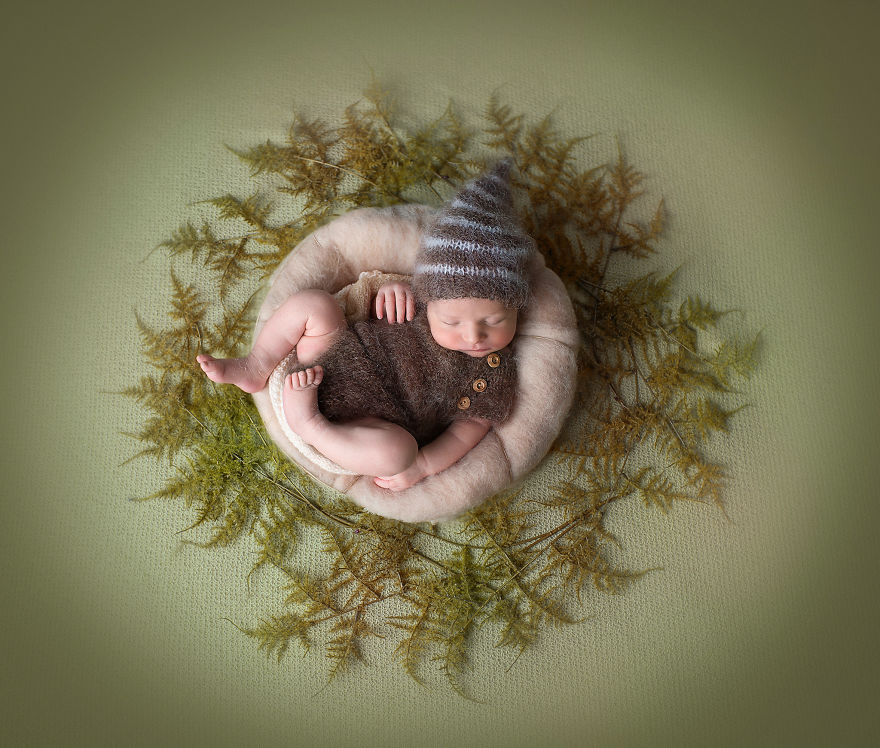 I Incorporated "Mandala" - The Symbol Of Harmony And Completeness In My Baby Photography.