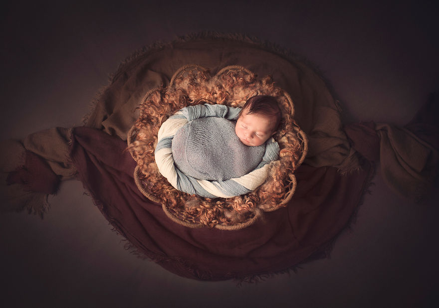I Incorporated "Mandala" - The Symbol Of Harmony And Completeness In My Baby Photography.
