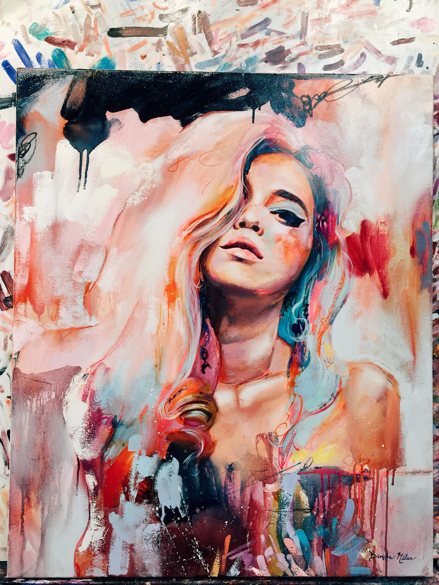 18-Year-Old Painter Stuns The Art World With Her Vibrant Paintings, Sells Them For $10k 18-Year-Old Painter Stuns The Art World With Her Vibrant Paintings, Sells Them For $10k