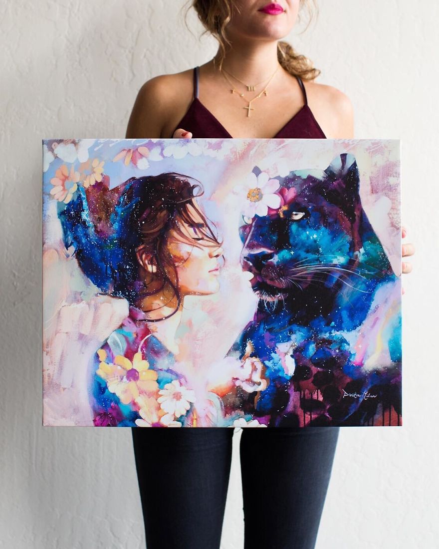 18-Year-Old Painter Stuns The Art World With Her Vibrant Paintings, Sells Them For $10k 18-Year-Old Painter Stuns The Art World With Her Vibrant Paintings, Sells Them For $10k