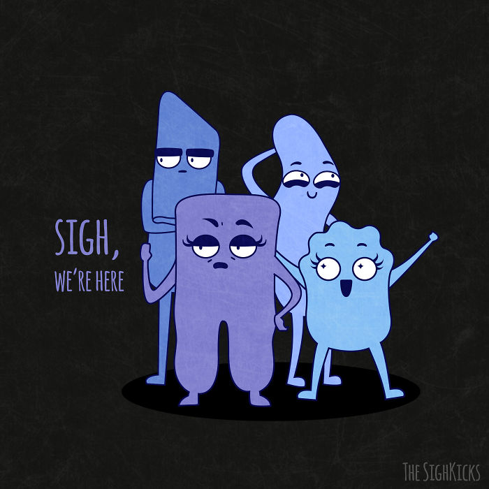 Four Friends With Different Personalities Make Funny Comics About Their Lives Together