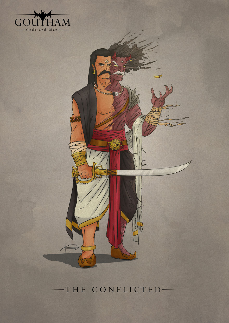 I Made The Indian Mythological Versions Of Batman And His Rogues