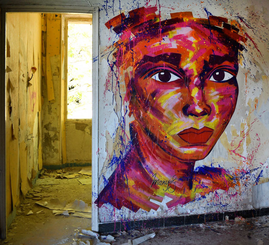 I Paint Colorful Portraits Of Women In The Streets Around The World I Paint Colorful Portraits Of Women In The Streets Around The World