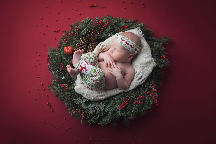 I Incorporated "Mandala" - The Symbol Of Harmony And Completeness In My Baby Photography.