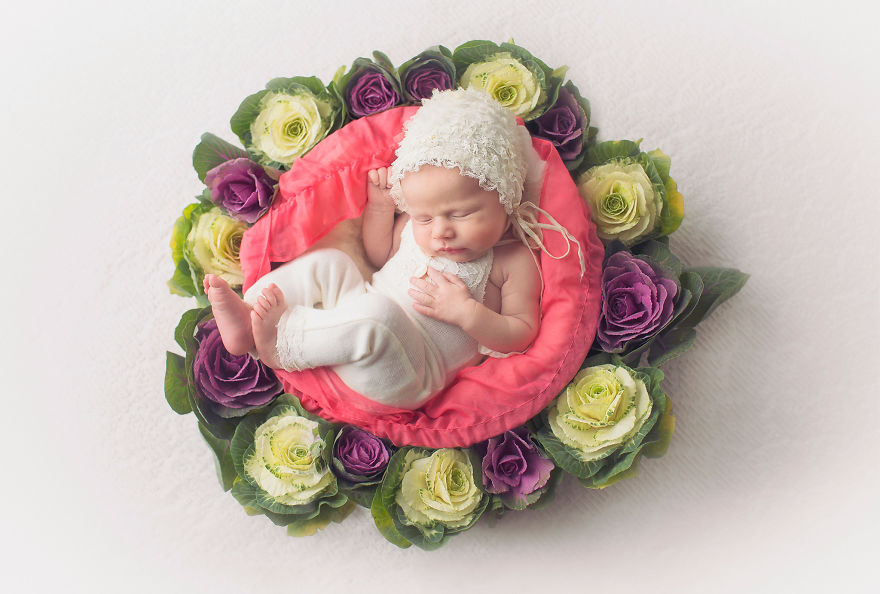 I Incorporated "Mandala" - The Symbol Of Harmony And Completeness In My Baby Photography.