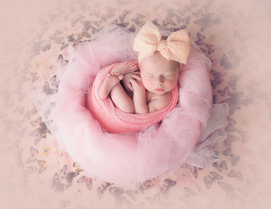 I Incorporated "Mandala" - The Symbol Of Harmony And Completeness In My Baby Photography.