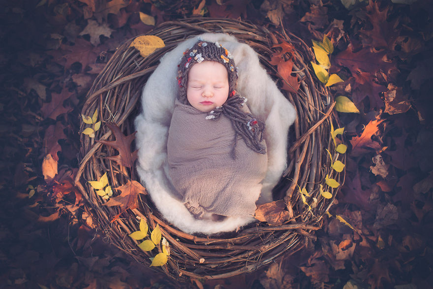 I Incorporated "Mandala" - The Symbol Of Harmony And Completeness In My Baby Photography.