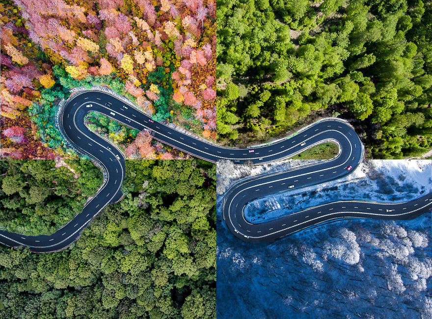 I Photograph The Roads Of Transylvania From Above. Yes, That Transylvania!