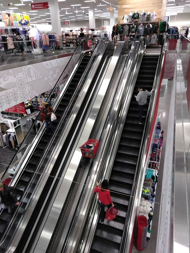 Two Story Target In Minneapolis Has An Escalator Just For Carts