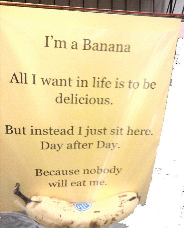 Up Next, On Bananas With Low Self-Esteem