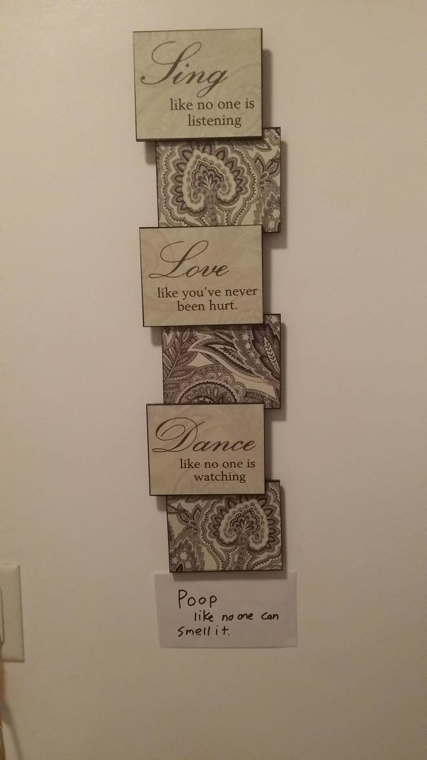 Fixed Our Bathroom Picture. Wife Is Not Amused