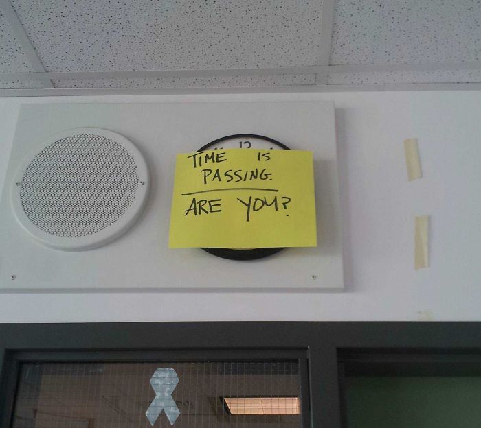 My English Teacher Put This On The Clock During Finals. How Clever