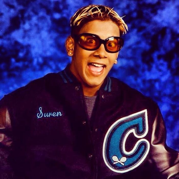 My Senior Yearbook Photo.. It Was 2002, Frosted Tips And N*sync Were Actually Cool...