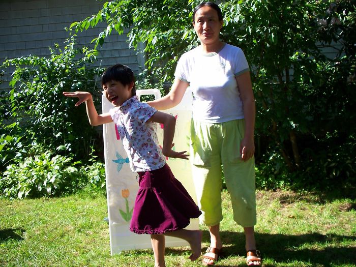 The Look Of Disappointment On My Mom’s Face As I “Egyptian Dance” With My New Haircut (Because Of Lice)