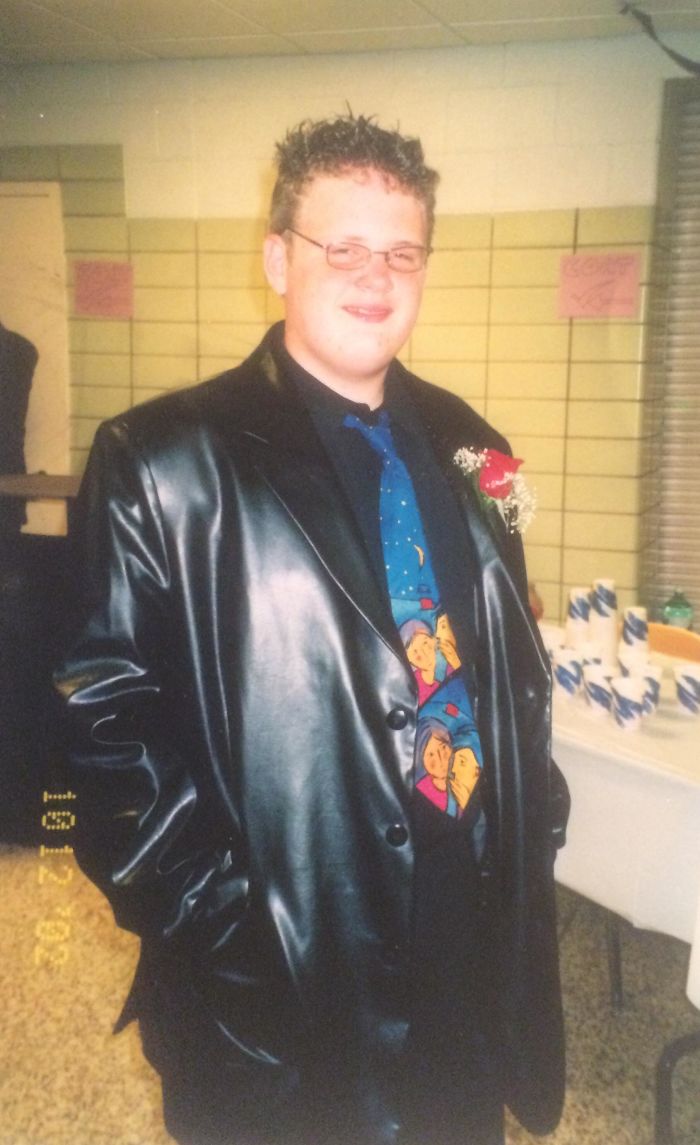 My Christmas Gift To This Group, My Pleather Jacket At Homecoming In 2002