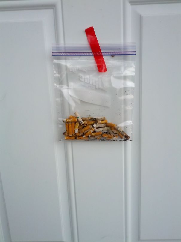 Passive Aggression Level: Angry Neighbor, Or, What Happens When You Ignore Your Downstairs Neighbors Request To Pick Up Cigarette Butts That He Says Are Yours
