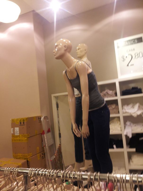 The Mannequin Didn't Want To Be In The Mall Any More Than I Did