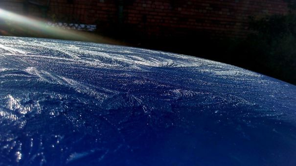 Frost Of The Roof Of My Car This Morning Looks A Bit Like A View Of The Earth From Space