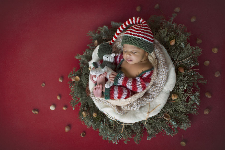 I Incorporated "Mandala" - The Symbol Of Harmony And Completeness In My Baby Photography.