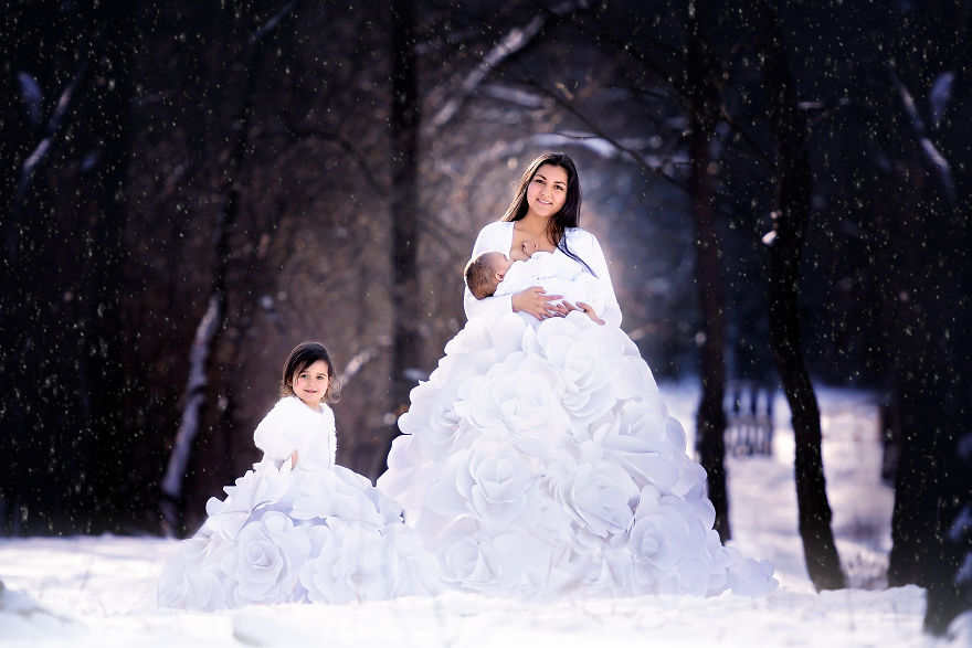 We Spent Countless Hours Making These Paper Flower Dresses