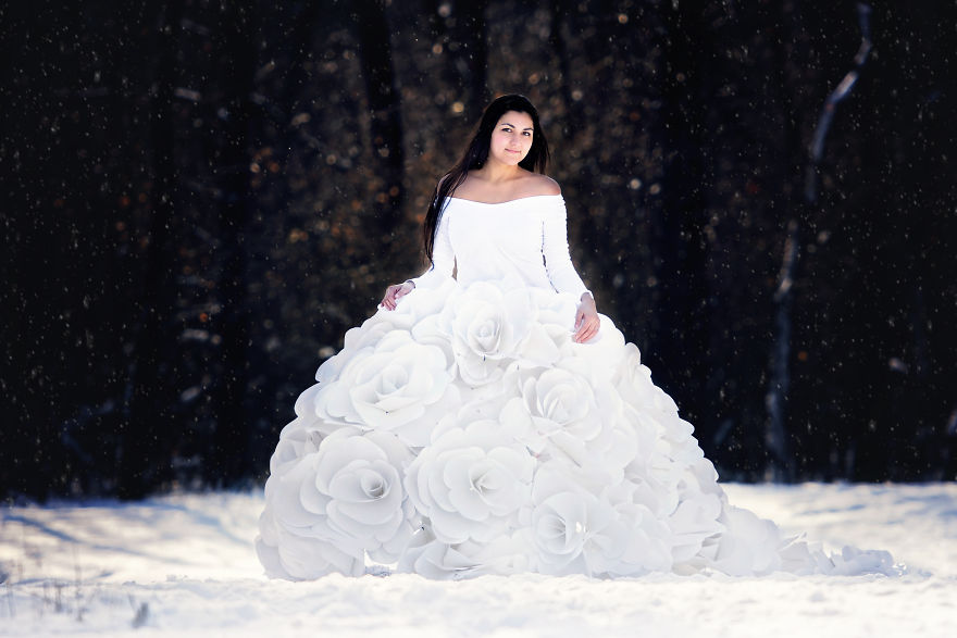 We Spent Countless Hours Making These Paper Flower Dresses We Spent Countless Hours Making These Paper Flower Dresses
