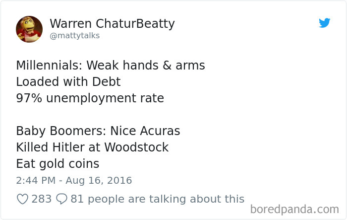 Millennials Vs Baby Boomers