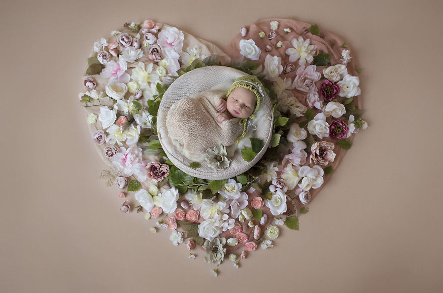 I Incorporated "Mandala" - The Symbol Of Harmony And Completeness In My Baby Photography.
