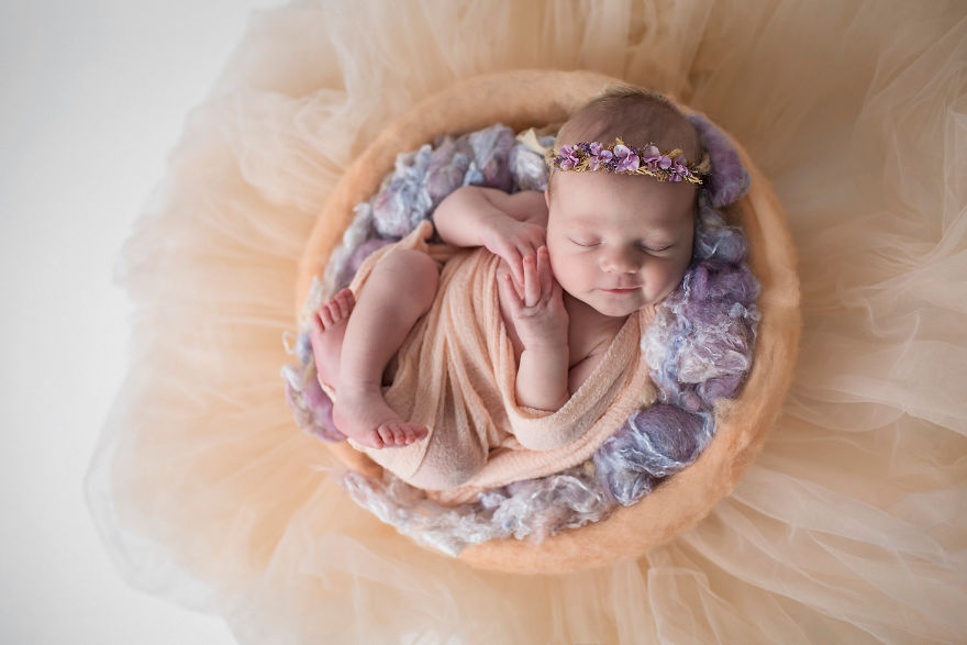 I Incorporated "Mandala" - The Symbol Of Harmony And Completeness In My Baby Photography.