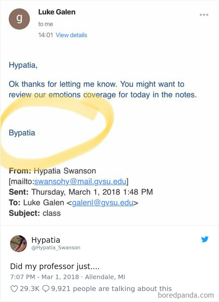 Did My Professor Just....