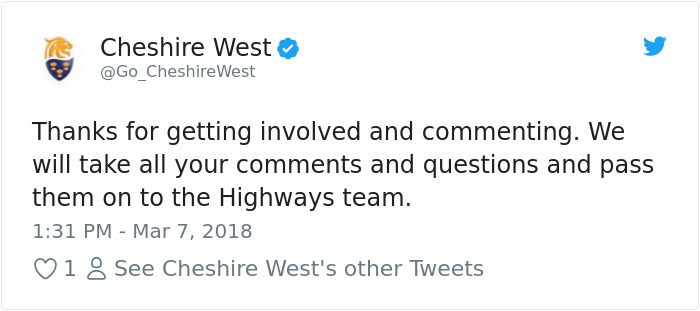 The Internet Can't Stop Trolling This County's Tweet Showing How They Deal With Potholes