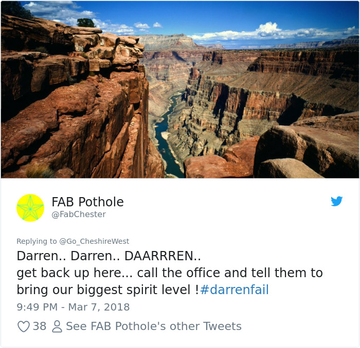 The Internet Can't Stop Trolling This County's Tweet Showing How They Deal With Potholes The Internet Can't Stop Trolling This County's Tweet Showing How They Deal With Potholes