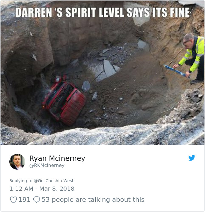 The Internet Can't Stop Trolling This County's Tweet Showing How They Deal With Potholes The Internet Can't Stop Trolling This County's Tweet Showing How They Deal With Potholes
