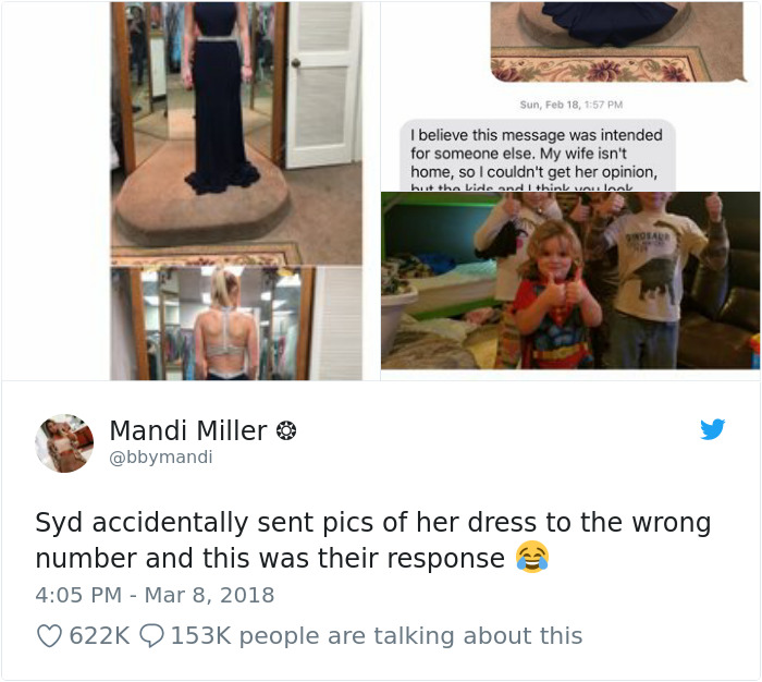 Woman Accidentally Texts Wrong Number Asking For Advice On Dress, Doesn't Expect To Change This Boy's Life Woman Accidentally Texts Wrong Number Asking For Advice On Dress, Doesn't Expect To Change This Boy's Life