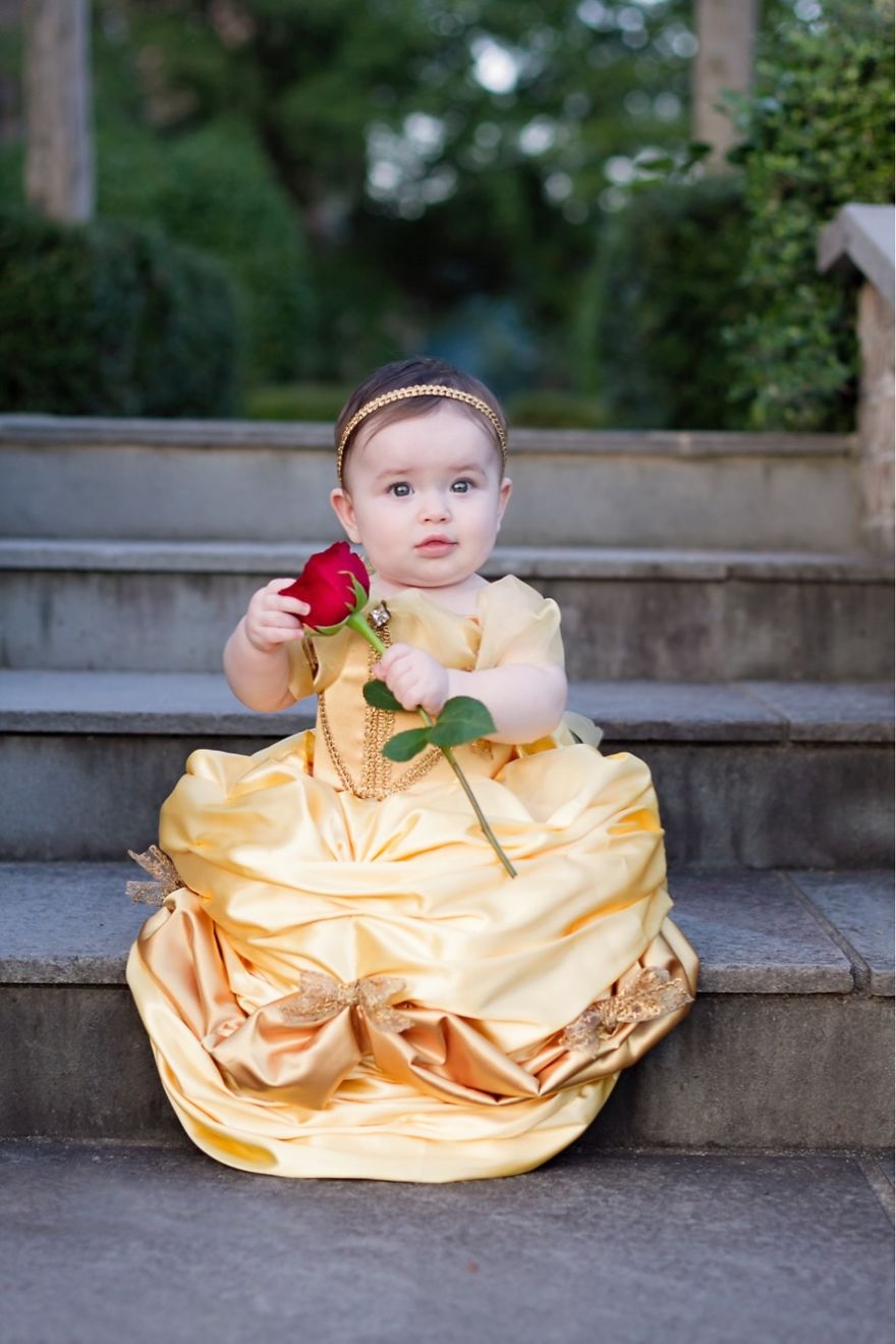 Each Month I Created Princess Costumes For My Baby Girl To Cope With Postpartum Depression
