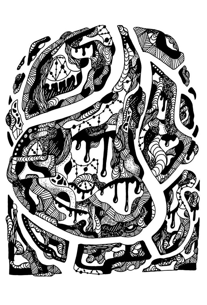 I Made These 24 Ink Line Drawings Into Coloring Pages