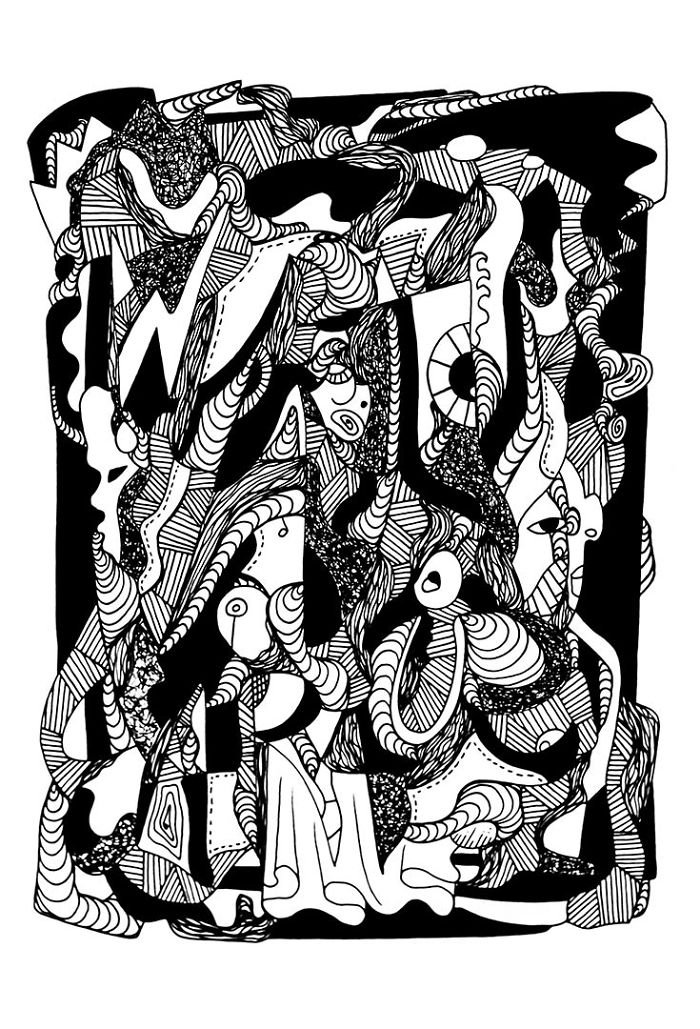 I Made These 24 Ink Line Drawings Into Coloring Pages