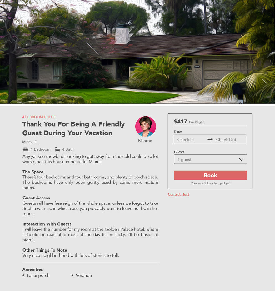 Fictional Airbnb Listings Price Out The Cost To Rent Tv Character Homes