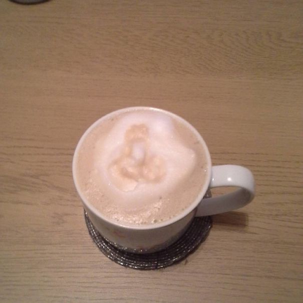 Hubby Makes Me Coffee. The Rude Froth Does Not Make It Any More Appealing