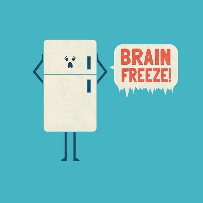 Brain freeze. Тео Зиринис комиксы. Brain idioms.