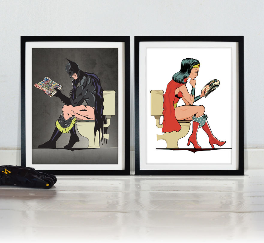 Superheroes Are Just The Same As Us, They Too, Need The Loo Superheroes Are Just The Same As Us, They Too, Need The Loo