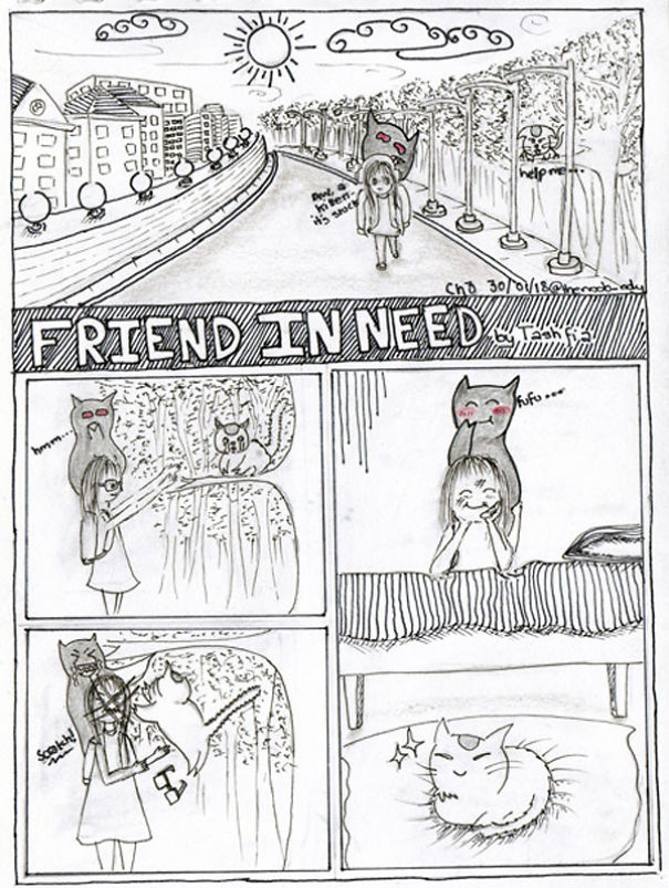 I Turned My Methods Of Coping With Anxiety Into 8 Humourous Hand-Drawn Self-Care Comic Strips