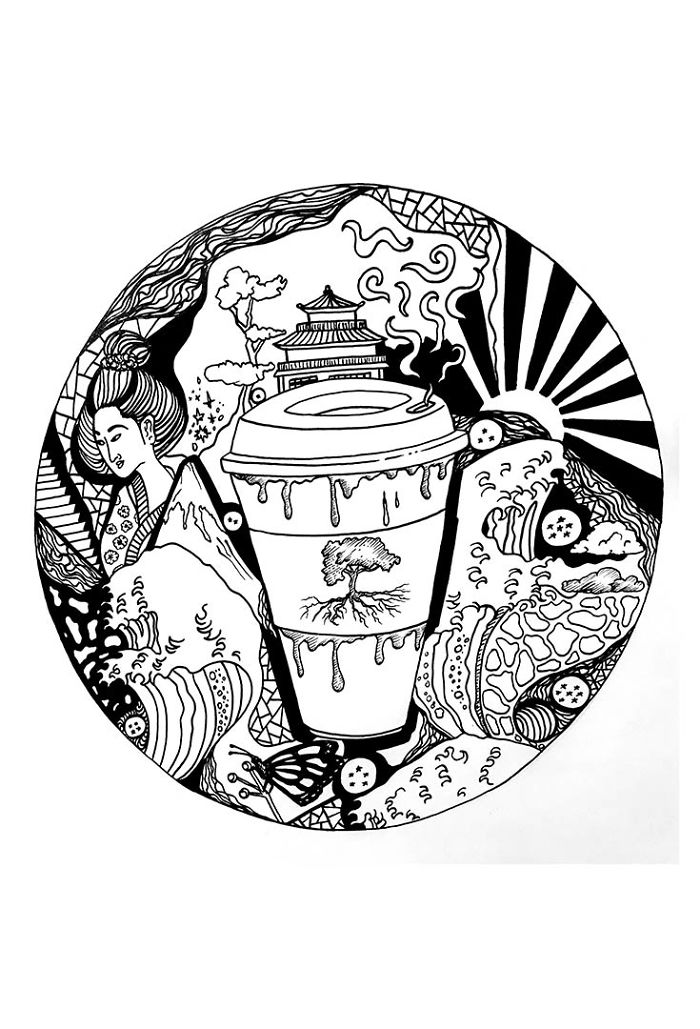 I Made These 24 Ink Line Drawings Into Coloring Pages