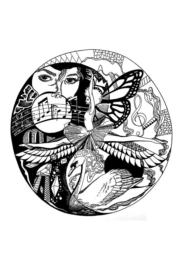 I Made These 24 Ink Line Drawings Into Coloring Pages