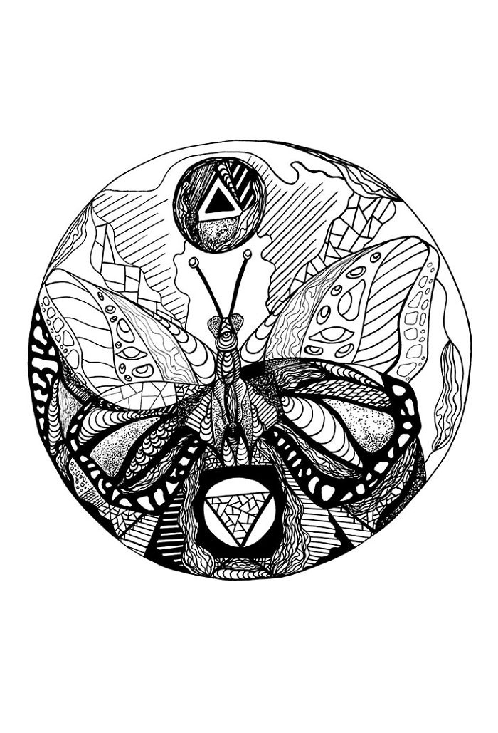 I Made These 24 Ink Line Drawings Into Coloring Pages