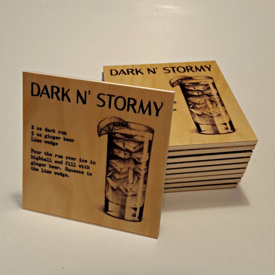 I Make Art With A Double Function - Coaster And Recipe I Make Art With A Double Function - Coaster And Recipe