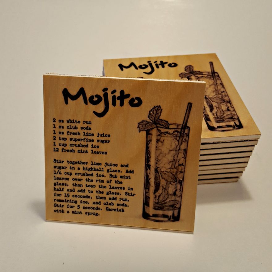 I Make Art With A Double Function - Coaster And Recipe