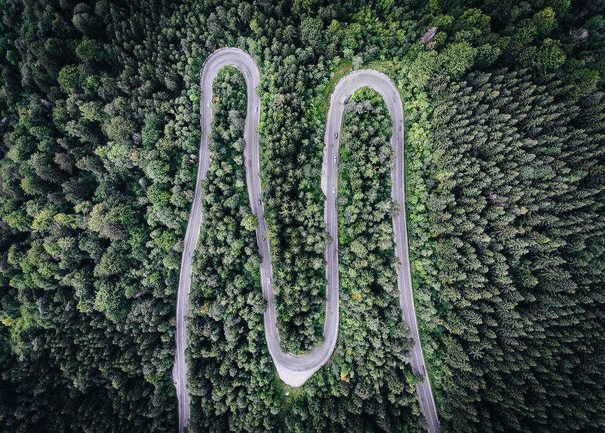 I Photograph The Roads Of Transylvania From Above. Yes, That Transylvania!