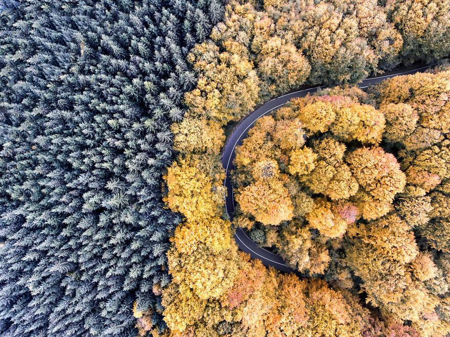 I Photograph The Roads Of Transylvania From Above. Yes, That Transylvania!