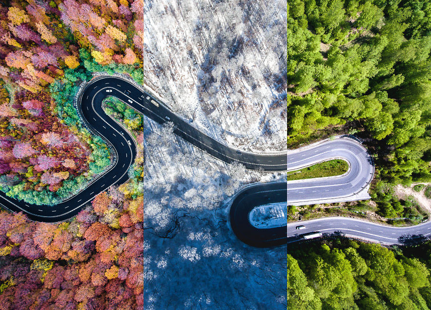 I Photograph The Roads Of Transylvania From Above. Yes, That Transylvania!